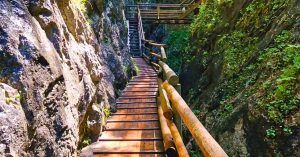 Gorge Garganta Dr Vogelgesangklamm. Spital am Pyhrn, Hasenberg. Austria.