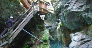 La Garganta Gorner. Gornerschluncht, Valais. Suiza.