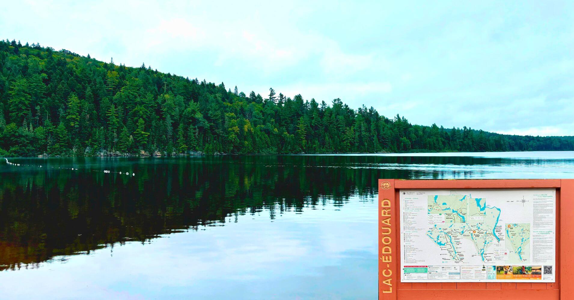 Lac Edouard Parque Nacional La Mauricie Quebec Canad 