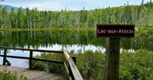 Lago Aux Atocas. Parque Nacional Mont Tremblant. Quebec, Canadá.