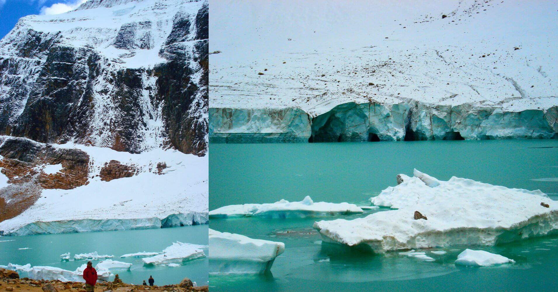 Lago del Glaciar Ángel del Monte Edith Cavell. Parque Nacional Jasper. Alberta, Canadá. Lago del Glaciar Ángel del Monte Edith Cavell. Parque Nacional Jasper. Alberta, Canadá.