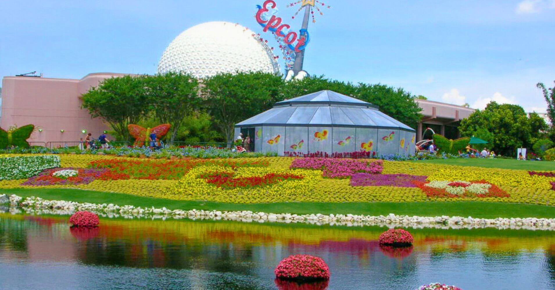 Lago del Parque Epcot Disney. Orlando, Florida. Estados Unidos. Lago del Parque Epcot Disney. Orlando, Florida. Estados Unidos.