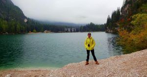 Lago di Braies. Alpes Dolomitas, Bolzano. Italia.