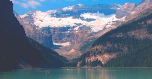 Lago Loise, Parque Nacional Banff. Alberta en Canadá.