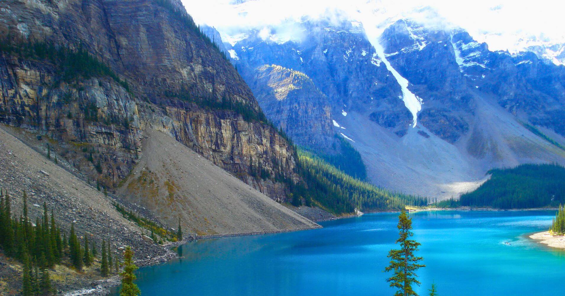 Lago Moraine. Parque Nacional de Banff, Alberta. Canadá.