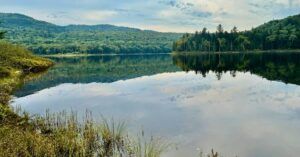 Lago Ouimet. Parque Nacional Mont Tremblant. Quebec, Canadá.
