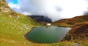Lago Schwarzsee, Zermat.t Valais, Suiza.