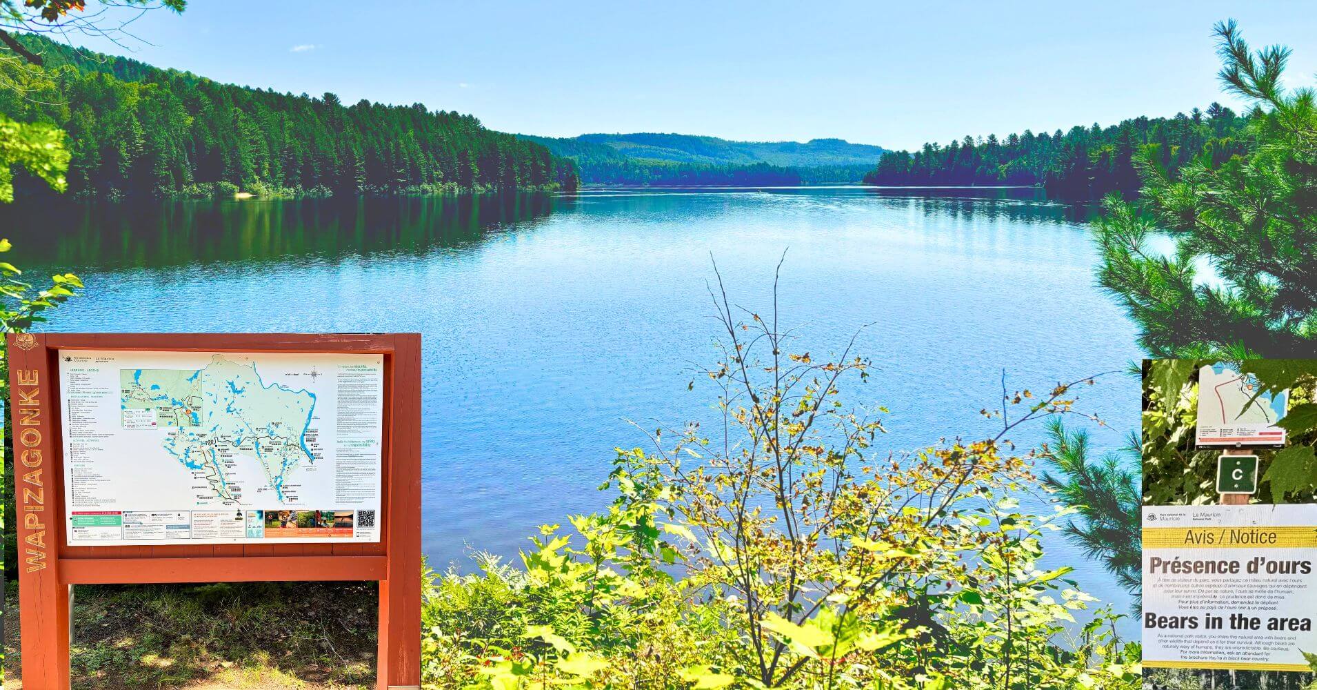 Lago Wapizagonke. Parque Nacional La Mauricie. Quebec. Canadá. Lago Wapizagonke. Parque Nacional La Mauricie. Quebec. Canadá.