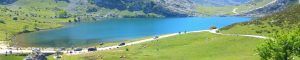 Lagos de Covadonga. Lago Enol, Parque Nacional Picos de Europa. Asturias.