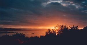 Lagos y Paisajes con Puesta de Sol. Higlands, Escocia.