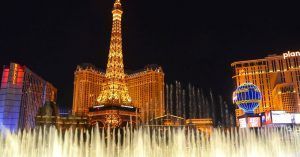 Las Vegas de Noche. Nevada, Estados Unidos.