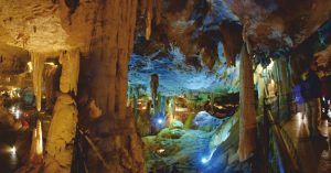 Les Grottes de Bétharram en Nueva Aquitania y Occitania. Pirineos Atlánticos y Altos Pirineos. Francia.