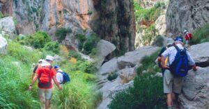 Llegando a S'Entreforc. Mallorca, Islas Baleares.