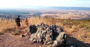 Llegando al Mirador del Parque Nacional de Cabañeros. San Pablo de los Montes. Toledo, Castilla la Mancha.