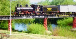 Locomotora La Trochita. Viejo Expreso Patagónico. Chubut, Argentina.