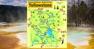 mapa parque nacional de yellowstone