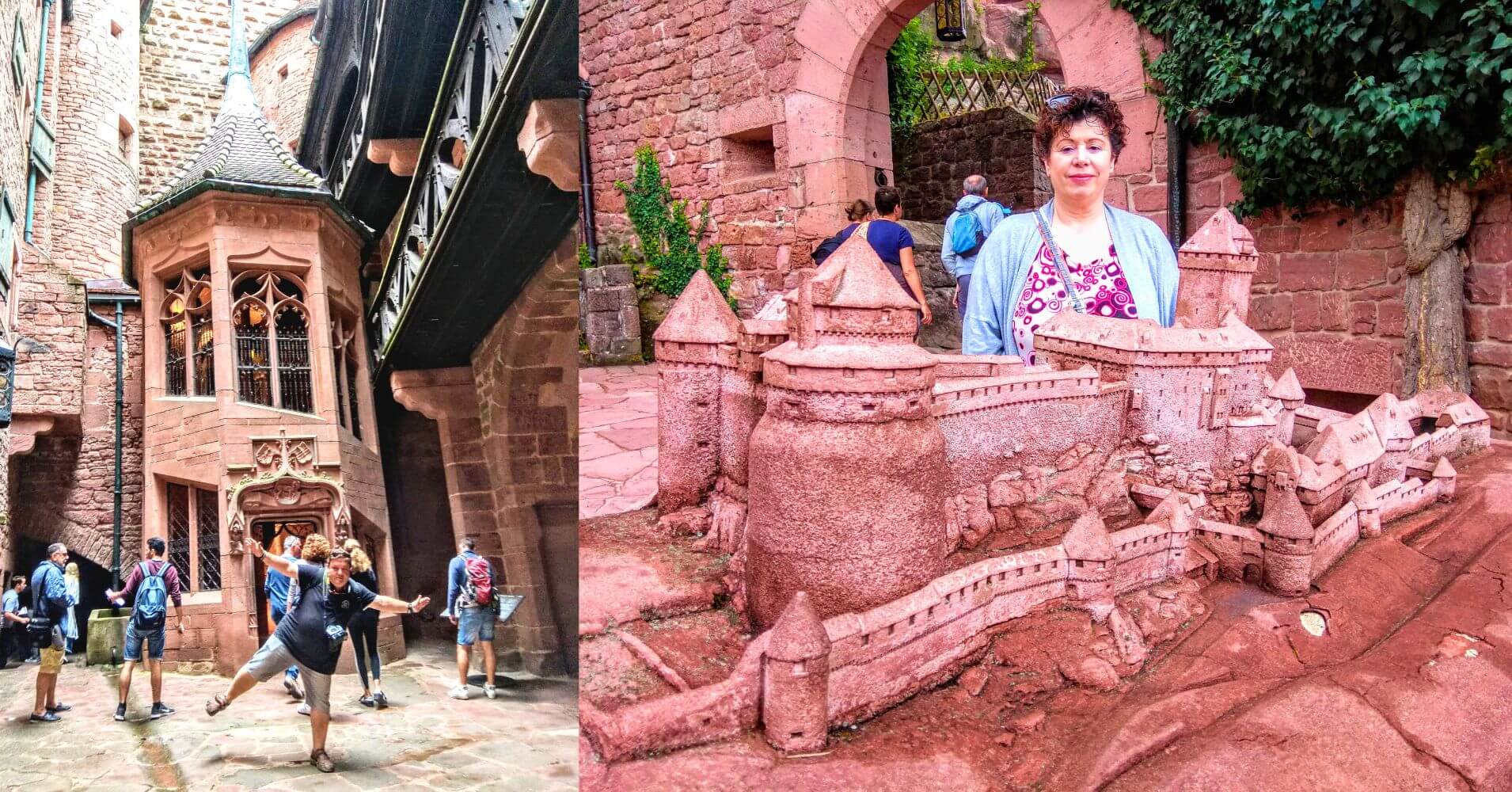 Maqueta del Castillo de Haut-Koenigsbourg. Alsacia, Francia.