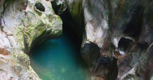 Marmitas de Gigante. Gorges du Pont du Diable. La Vernaz. Alta Saboya. Auvernia-Ródano-Alpes.