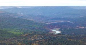 Meandros del Río Tajo desde Las Tetas de Viana. Guadalajara. Castilla la Mancha.