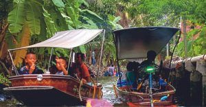 Mercado Flotante de Domnoen Saduak. Excursión desde Bangkok. Tailandia.