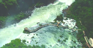 Mirador de las Cataratas de Iguazú desde el Aire.