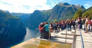 Mirador del Fiordo de Geiranger. Eagle Road, Carretera del Águila. Noruega.