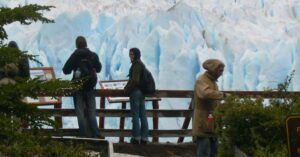 Mirador del Parque Nacional del Glaciar del Perito Moreno. Santa Cruz, Argentina.