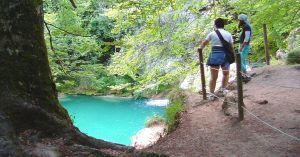 Mirador Pozas del Nacedero del Río Urederra. Baquedano, Navarra.