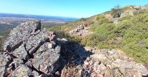 Mojones de Piedras. Camino al Cerro Vicente 1430m. Las Navillas, Menasalbas. Montes de Toledo.