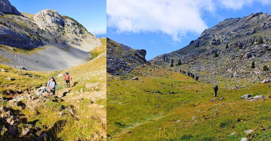 Momentos del Trekking de la Senda de Camille. Cordillera de los Pirineos.