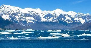 Montañas Nevadas de Alaska. Estados Unidos.