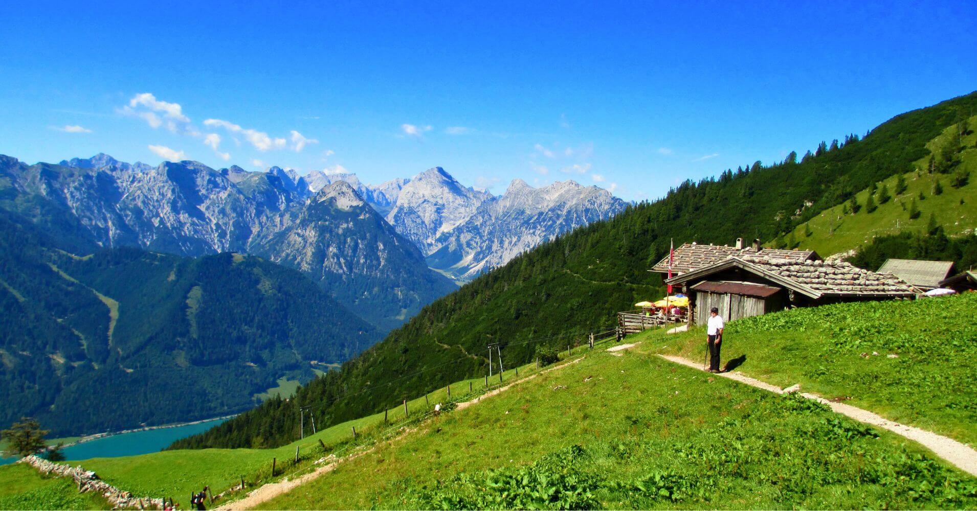 Montanas Rofan y Refugio. Tirol, Maurach, Austria.