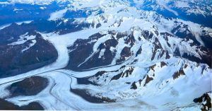 Montañas y Glaciares en Alaska. Estados Unidos.