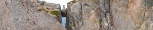 Monte Kjerag Kjerragbolten. Lyseboth. Rogaland, Noruega.