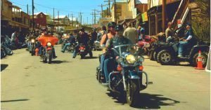 Moteros en La Ruta 66. Estados Unidos.
