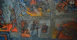 Murales y Frescos del Martirio de San Bernabé y San Tirso. Las Merindades. Burgos.