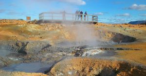 Namajfall y el Lago Mývatn. Norte de Islandia.