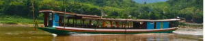 Navegando por el Río Mekong. Laos.