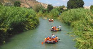 Navegando por el Río Segura. Disfruta Aventura. Murcia.
