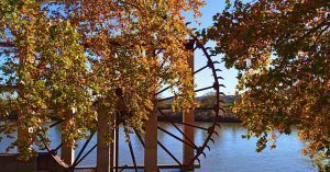 Noria del Río Tajo en Otoño. Toledo, Castilla la Mancha.
