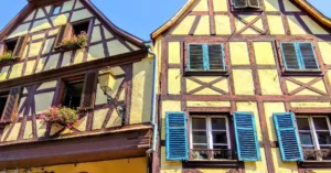 Obernai, Fachadas de Casas. Alsacia.
