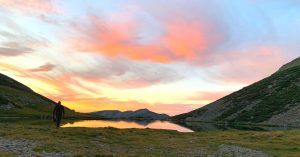 Ocaso en la Laguna de los Caballeros. Navalguijo, Ávila, Castilla y León.