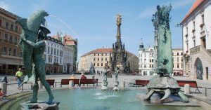 Olomouc Plaza del Ayuntamiento. República Checa.