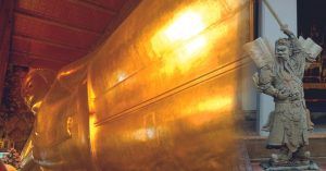 Palacio del Buda Reclinado. Bangkok, Tailandia.