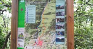Panel Informativo Senda de los Pescadores SL-AV 3. Candeleda, Castilla y León.
