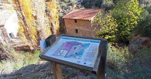 Panel Molino Montereta. Amanaderos de Riodeva. Teruel, Aragón.