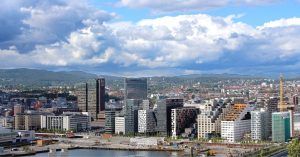Panorámica de Oslo, Noruega.
