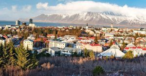 Panorámica de Reykjavík. Islandia.