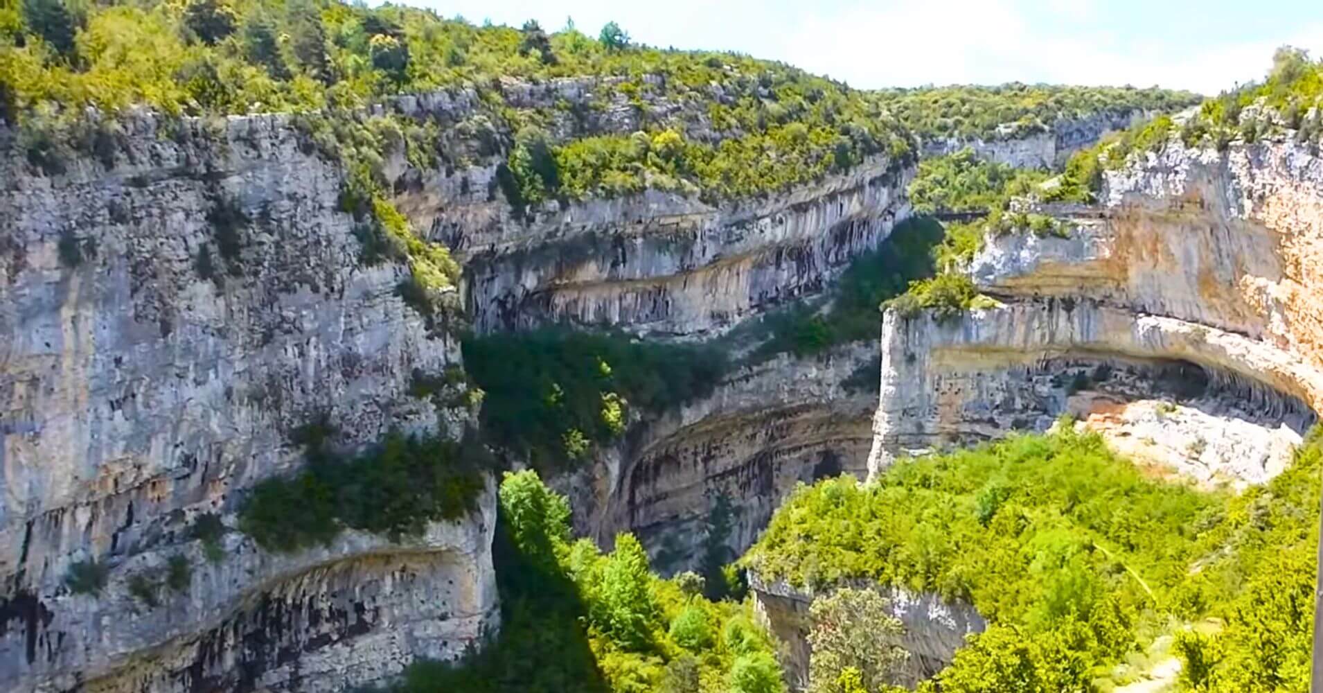 Panorámica del Cañón del Vero. Sierra de Guara, Lecina. Huesca.