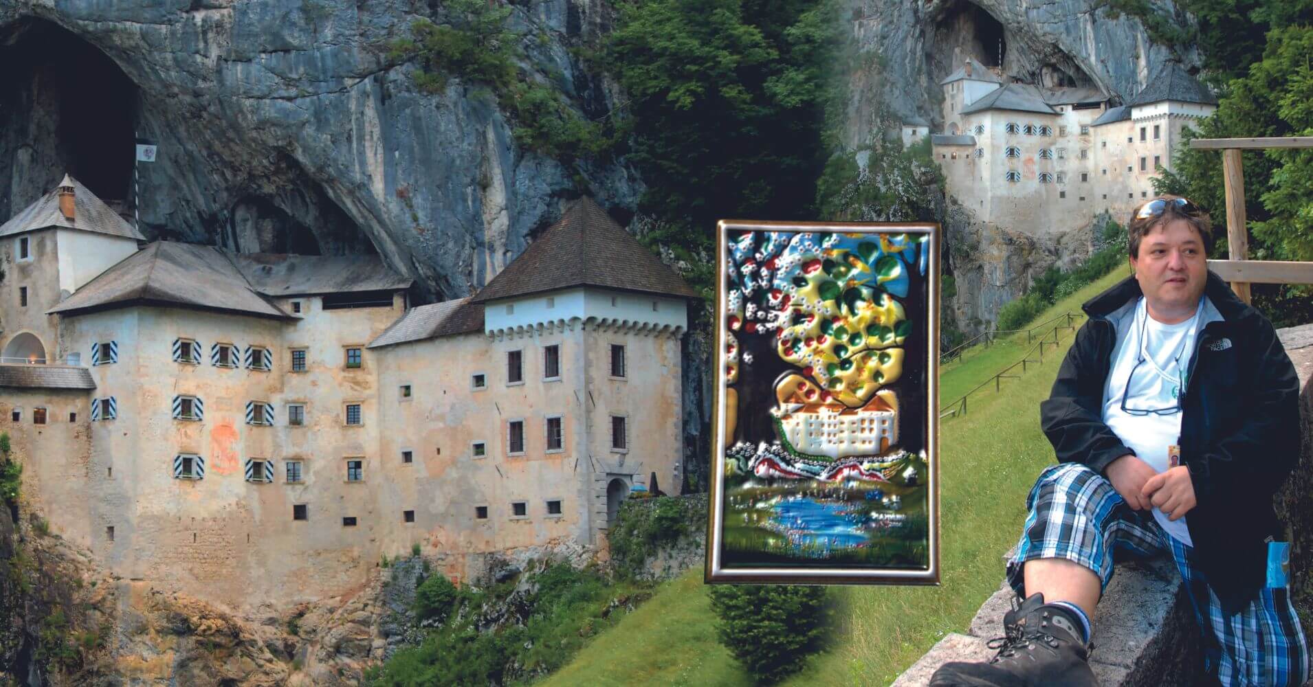 Panorámica del Castillo de Predjama. Eslovenia.